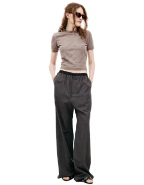 Plaid Wool Trousers