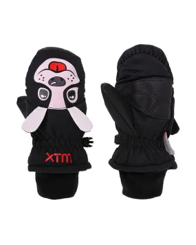 XTM Kids snow mittens with puppet design